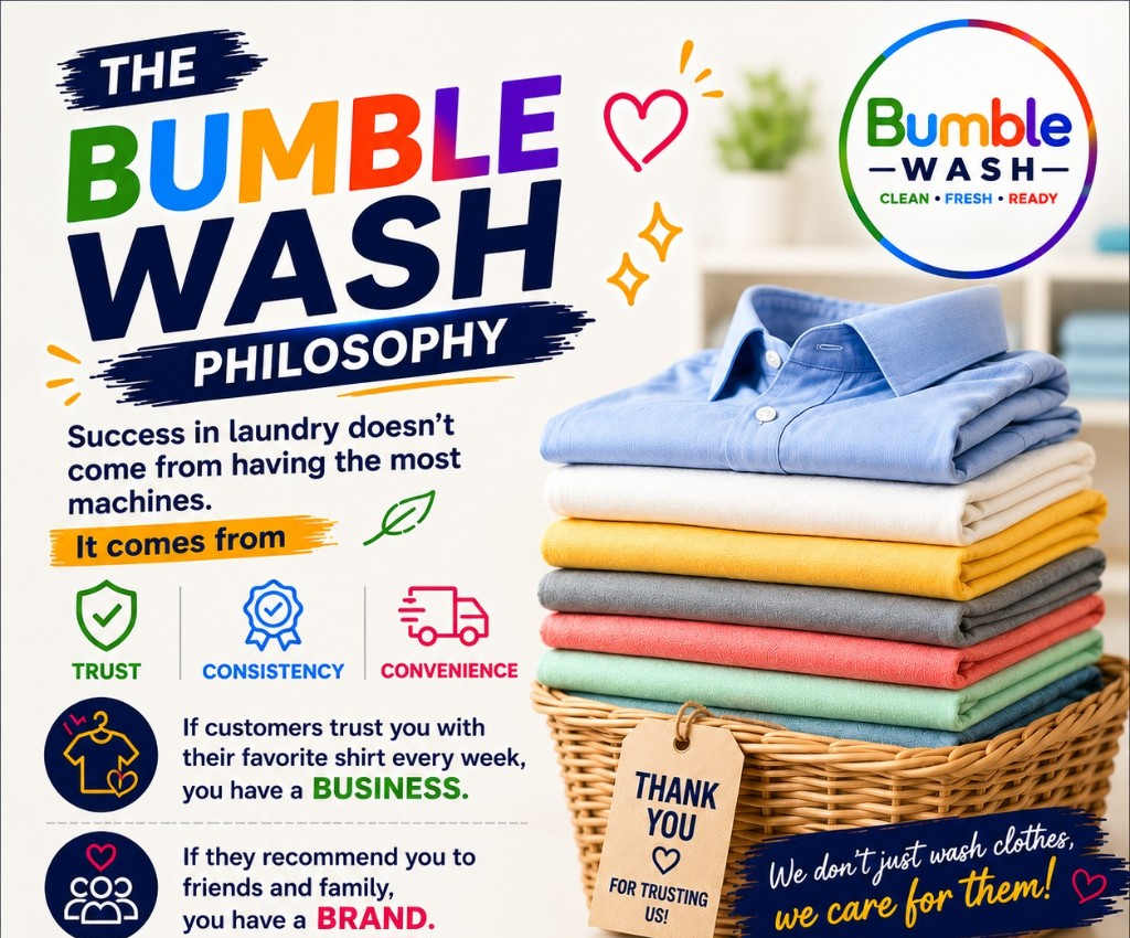 The Bumble Wash Philosophy — trust, consistency, convenience, and caring for every garment